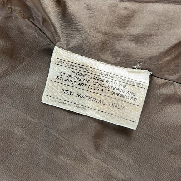 Vintage 70s Mont Tremblant Canadian brown and orange zip up coat, size 10 - Picture 10 of 11